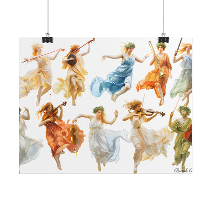 Ethereal Goddesses of Greece: Athena to Nemesis Artwork - Poster