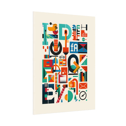 Colorful Infographic: Statistics Explained with Letter L - Poster