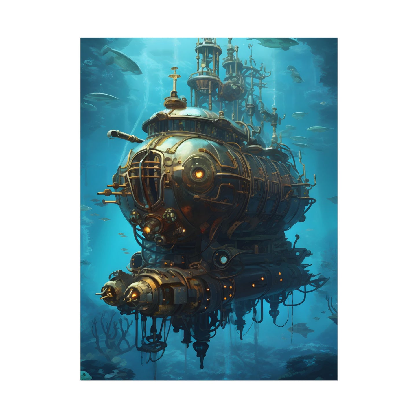 Steampunk Oceanic Adventure: Embarking on a Thrilling Voyage - Poster