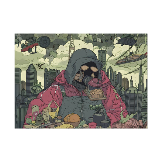 Comic Book Marvel: Metal Face Inspired Artwork - Poster