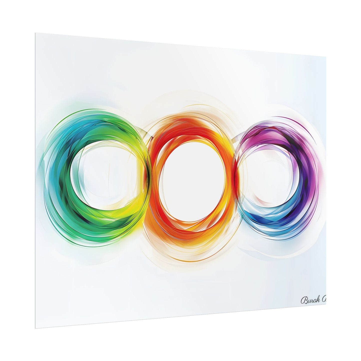 Colorful Swirls: Graphic Art Design - Poster