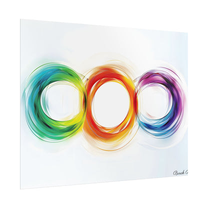 Colorful Swirls: Graphic Art Design - Poster