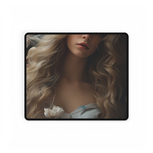 Modern Blonde: Natural Outdoor Portrait - Desk Mat