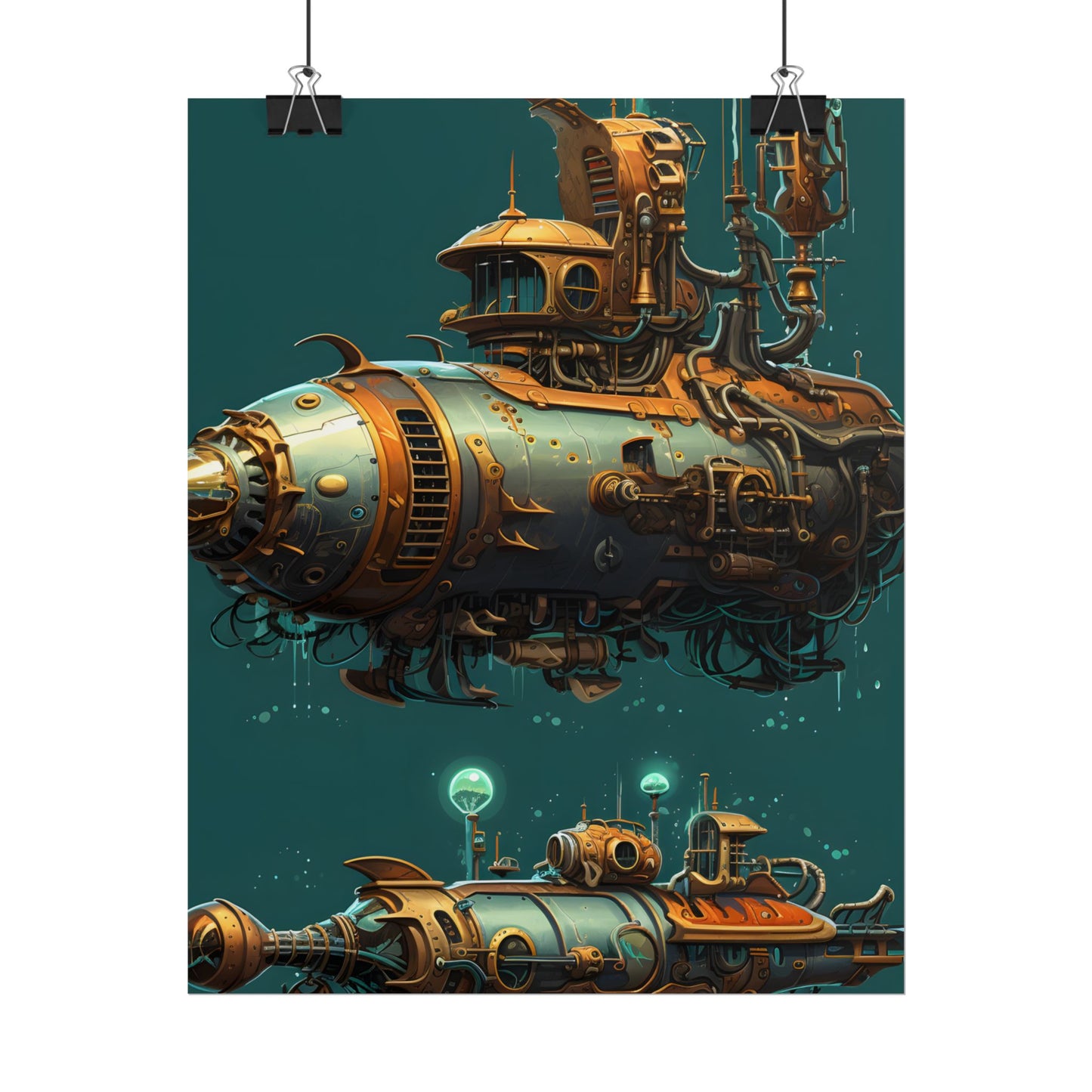 Steampunk Undersea Adventure: Captain Nemos' Submarine Odyssey - Poster