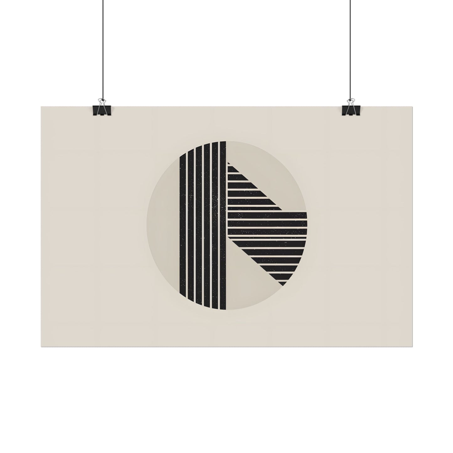 Modern Minimalist Poster: Bold Typography and Geometric Forms - Poster