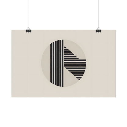 Modern Minimalist Poster: Bold Typography and Geometric Forms - Poster