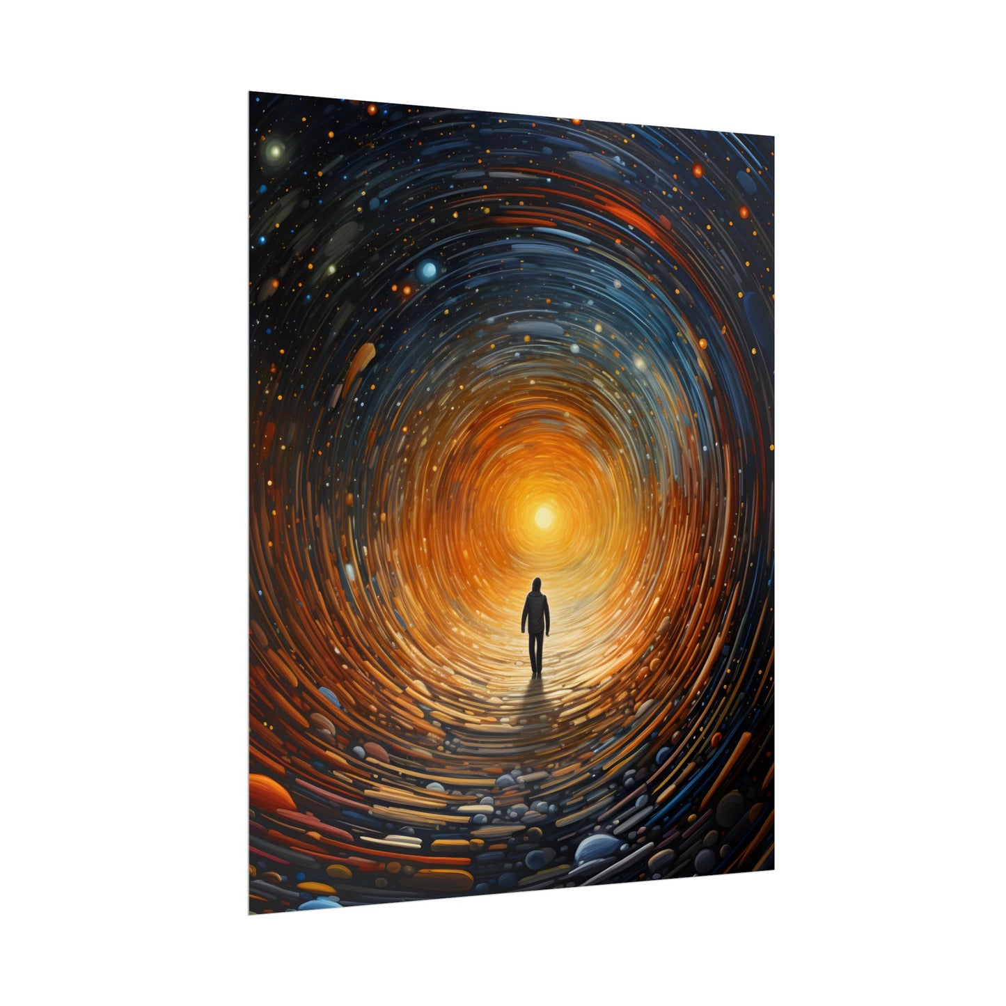 Space-Time Explorer: Intergalactic Adventure Digital Art - Poster