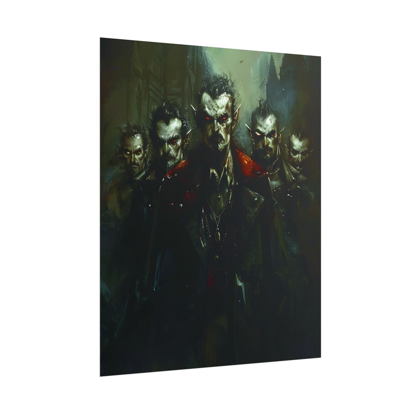 Gothic Vampires: Dark Fantasy Artwork - Poster