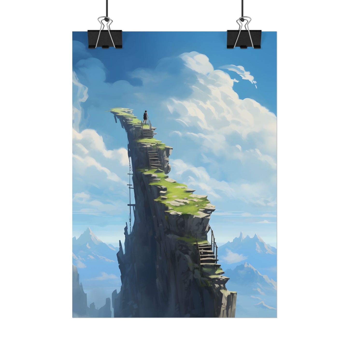 Beautiful Outdoor Moment: A Serene Person in Nature - Poster
