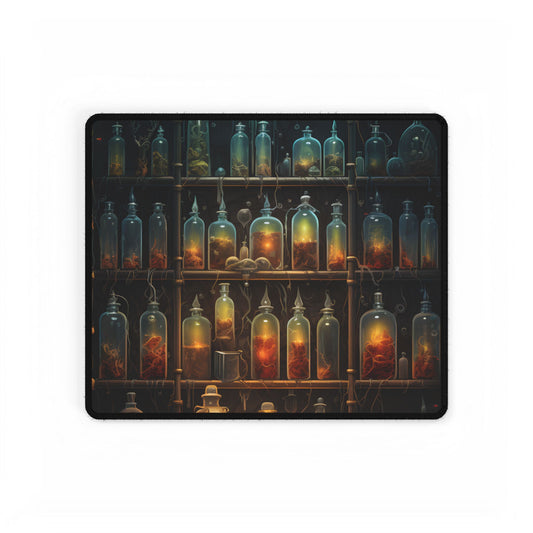 Lab Secrets: A Mysterious Science Experiment Unveiled - Desk Mat