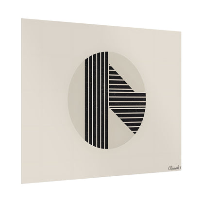 Modern Minimalist Poster: Bold Typography and Geometric Forms - Poster