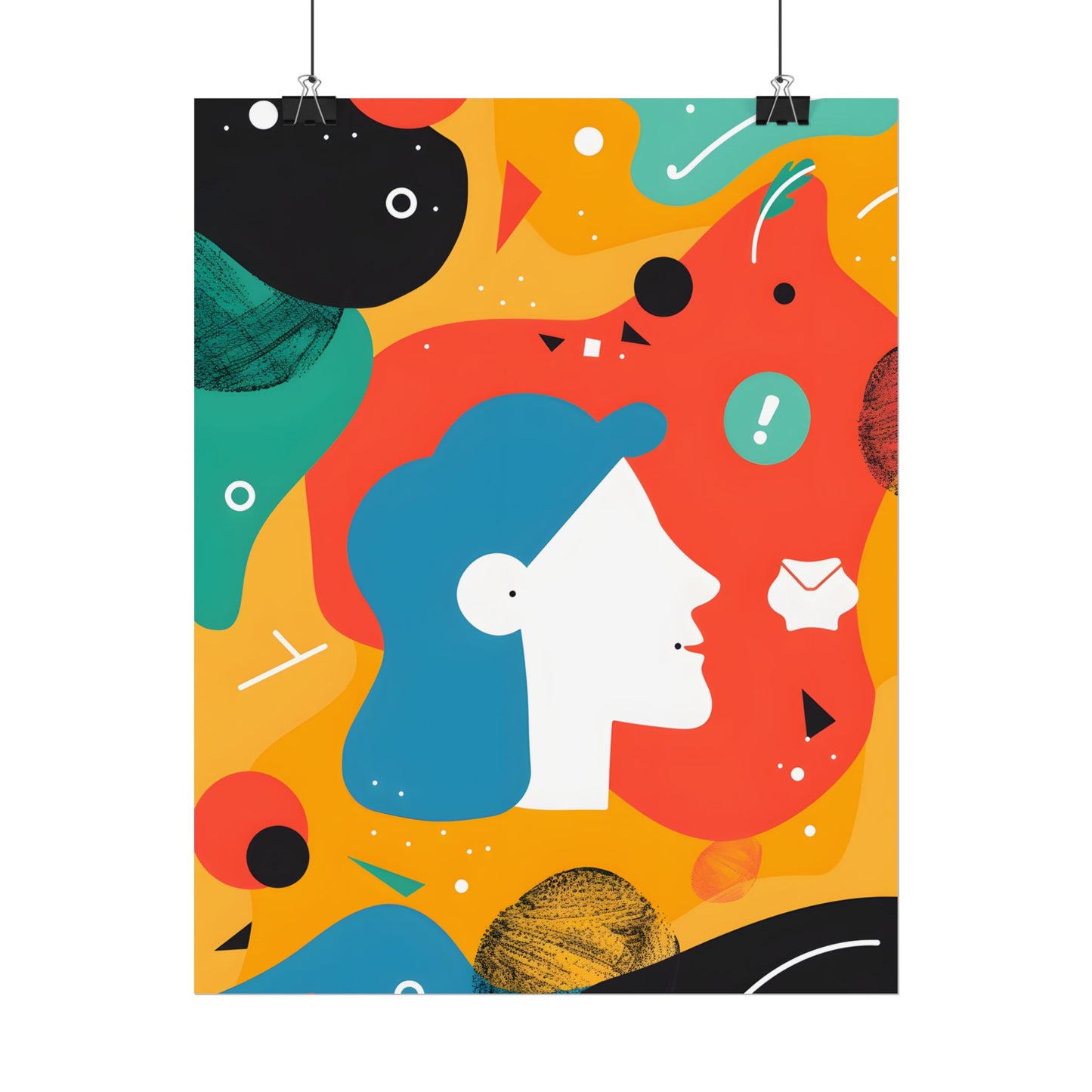 Vibrant Growth Mindset: Colorful Motivation Art - Poster
