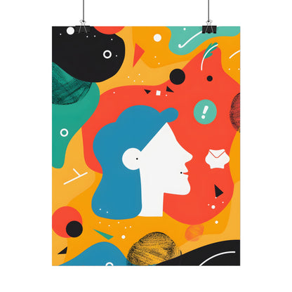 Vibrant Growth Mindset: Colorful Motivation Art - Poster