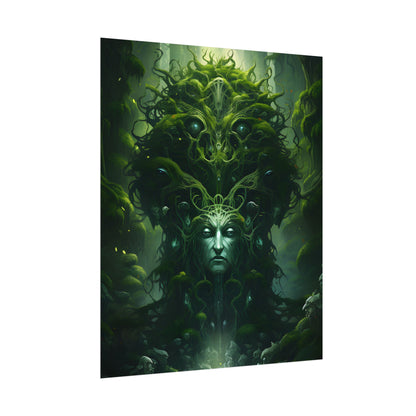 Mystical Forest Guardians: Ancient Tree Spirits Ethereal Artwork - Poster