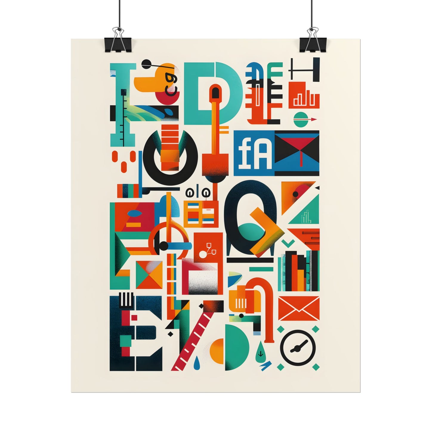 Colorful Infographic: Statistics Explained with Letter L - Poster