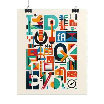 Colorful Infographic: Statistics Explained with Letter L - Poster