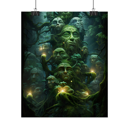 Mystical Ancient Forest Guardians: Natural Artwork - Poster