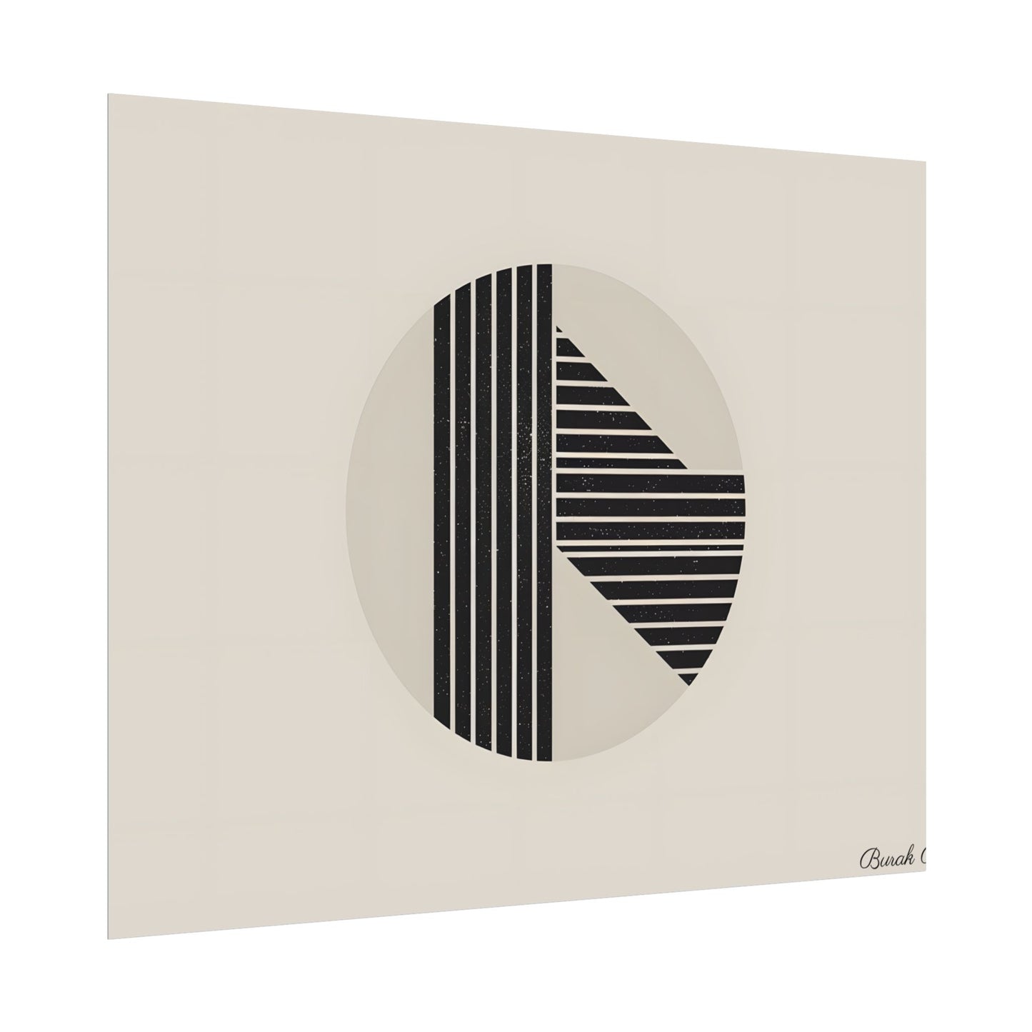 Modern Minimalist Poster: Bold Typography and Geometric Forms - Poster