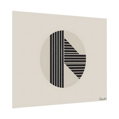 Modern Minimalist Poster: Bold Typography and Geometric Forms - Poster