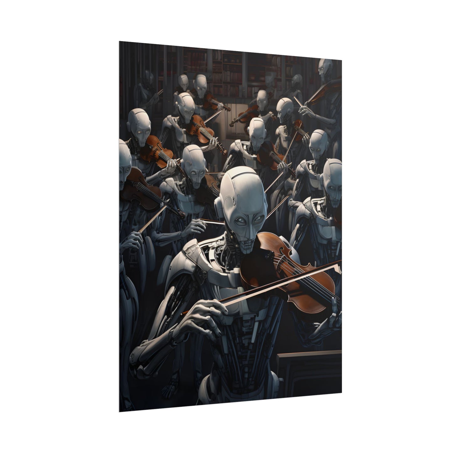 Sentient Robot Symphony: A Robot Orchestra - Poster