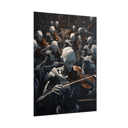 Sentient Robot Symphony: A Robot Orchestra - Poster