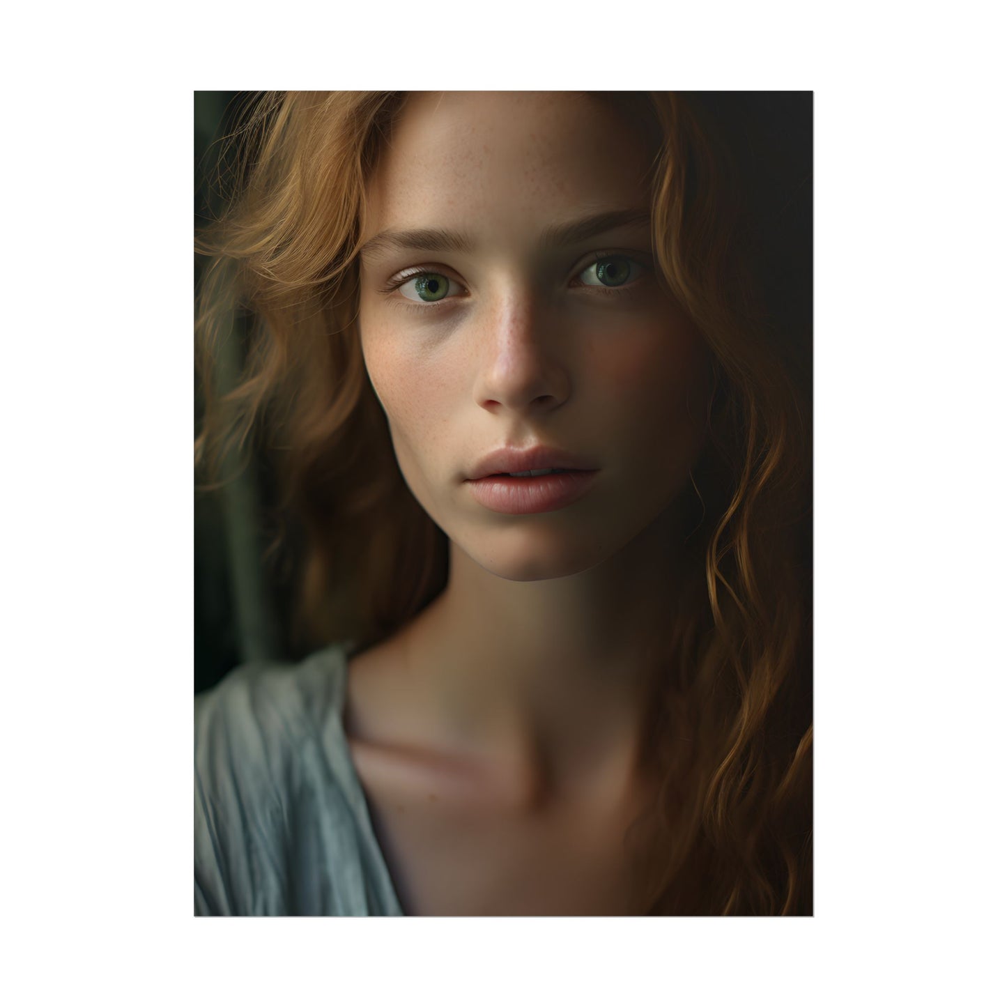 Close-Up Joy: Light Blue Eyes - Poster