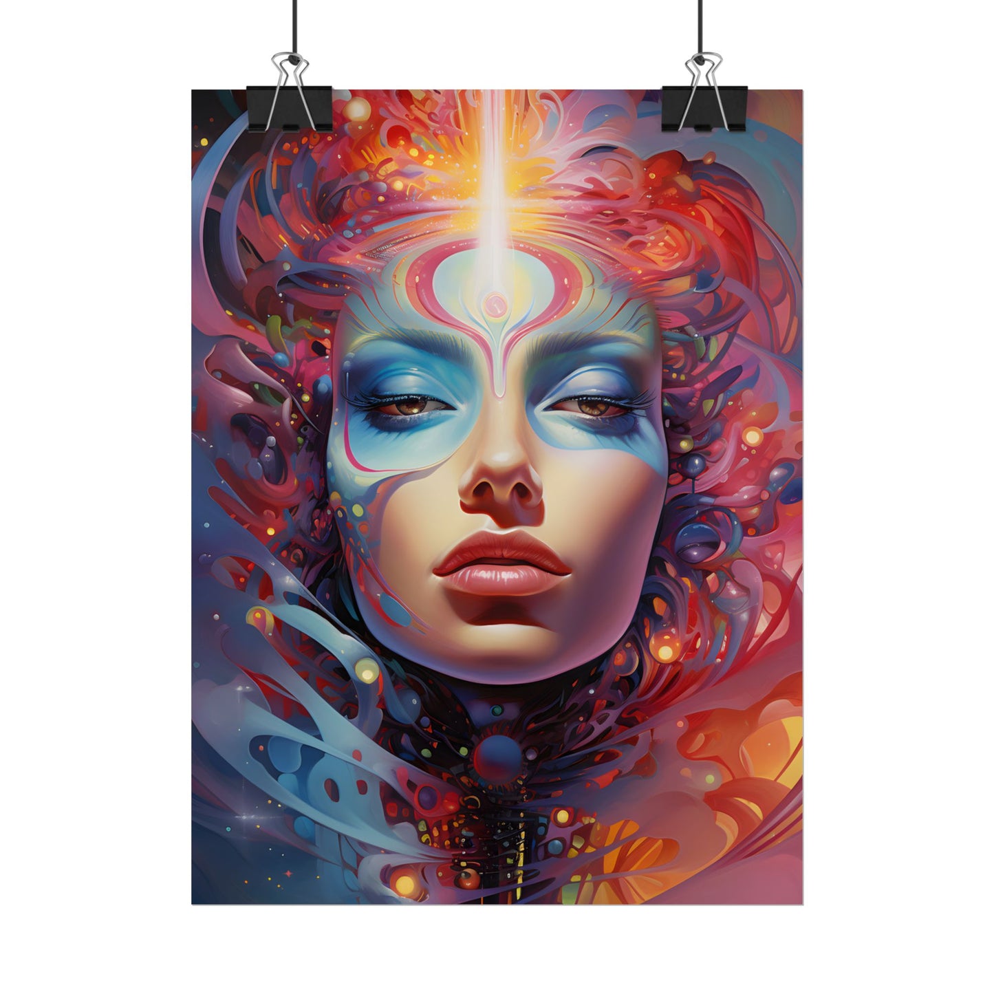 Vibrant Celestial Art Gallery: Wide Angle Shot - Poster