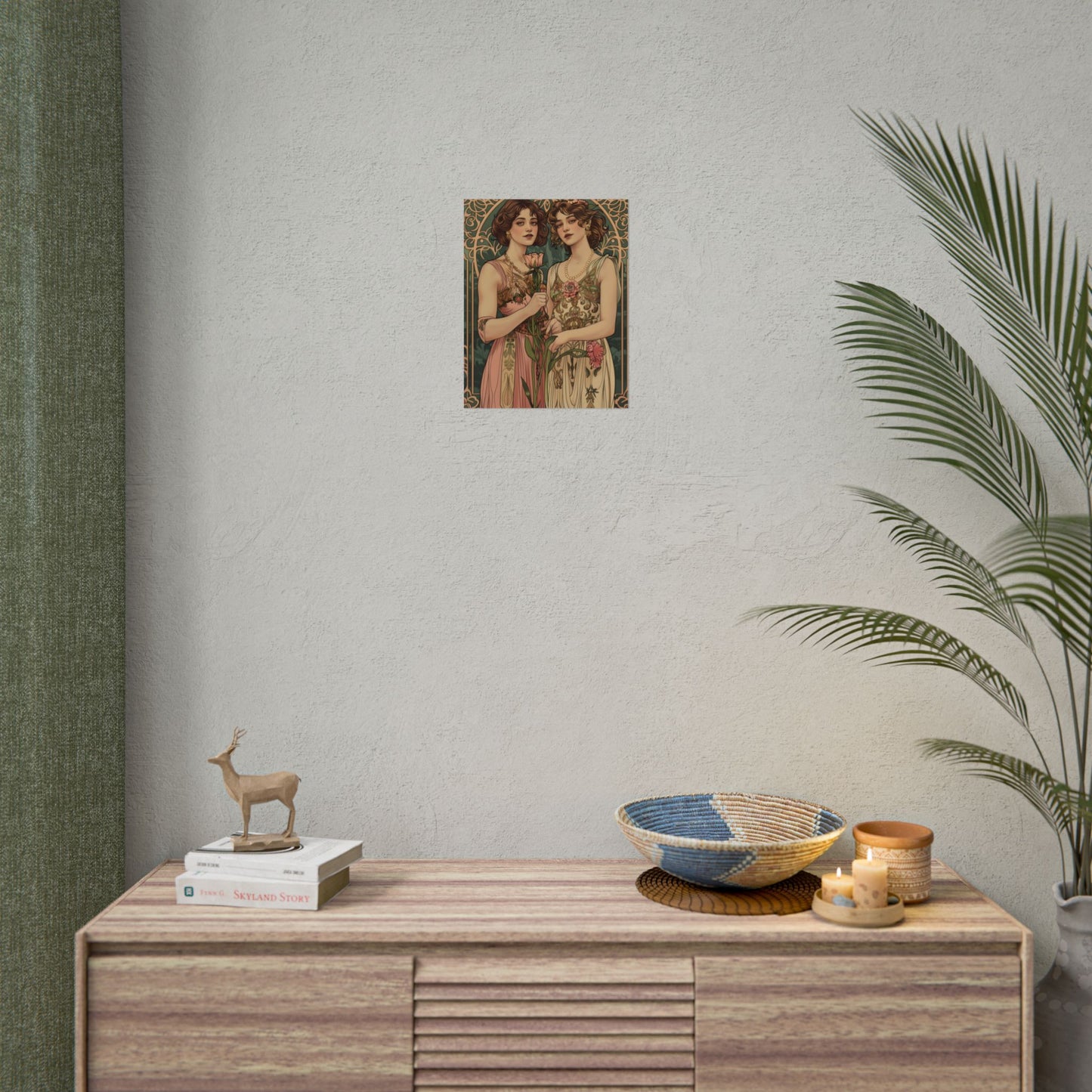 Women in Harmony: Primrose Bloom Artwork - Poster