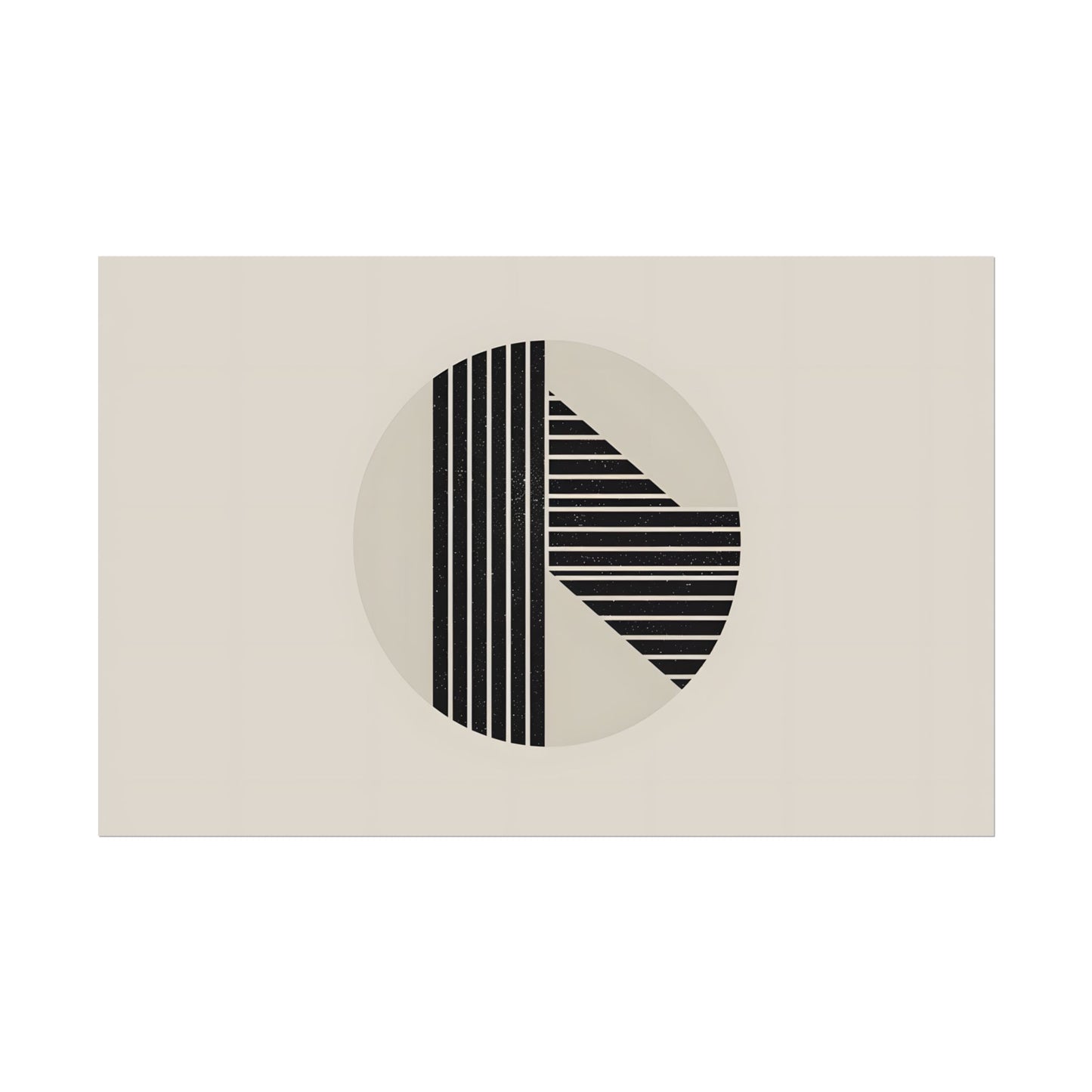 Modern Minimalist Poster: Bold Typography and Geometric Forms - Poster
