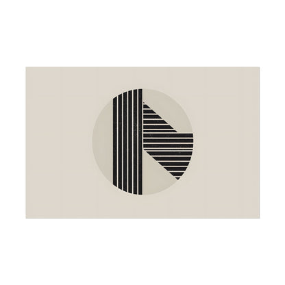 Modern Minimalist Poster: Bold Typography and Geometric Forms - Poster