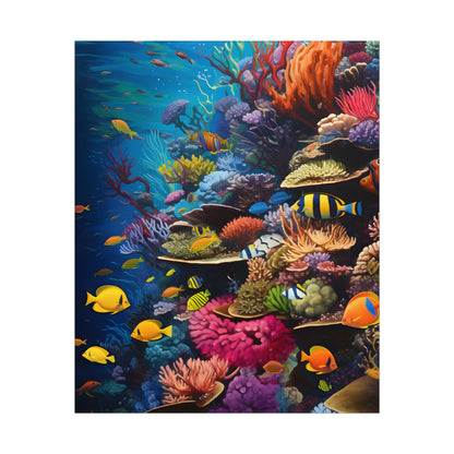 Underwater Paradise: A Sanctuary of Vibrant Marine Life - Artwork - Poster