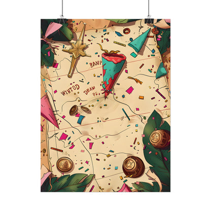 Whimsical Portrait with a Large Nose - Poster