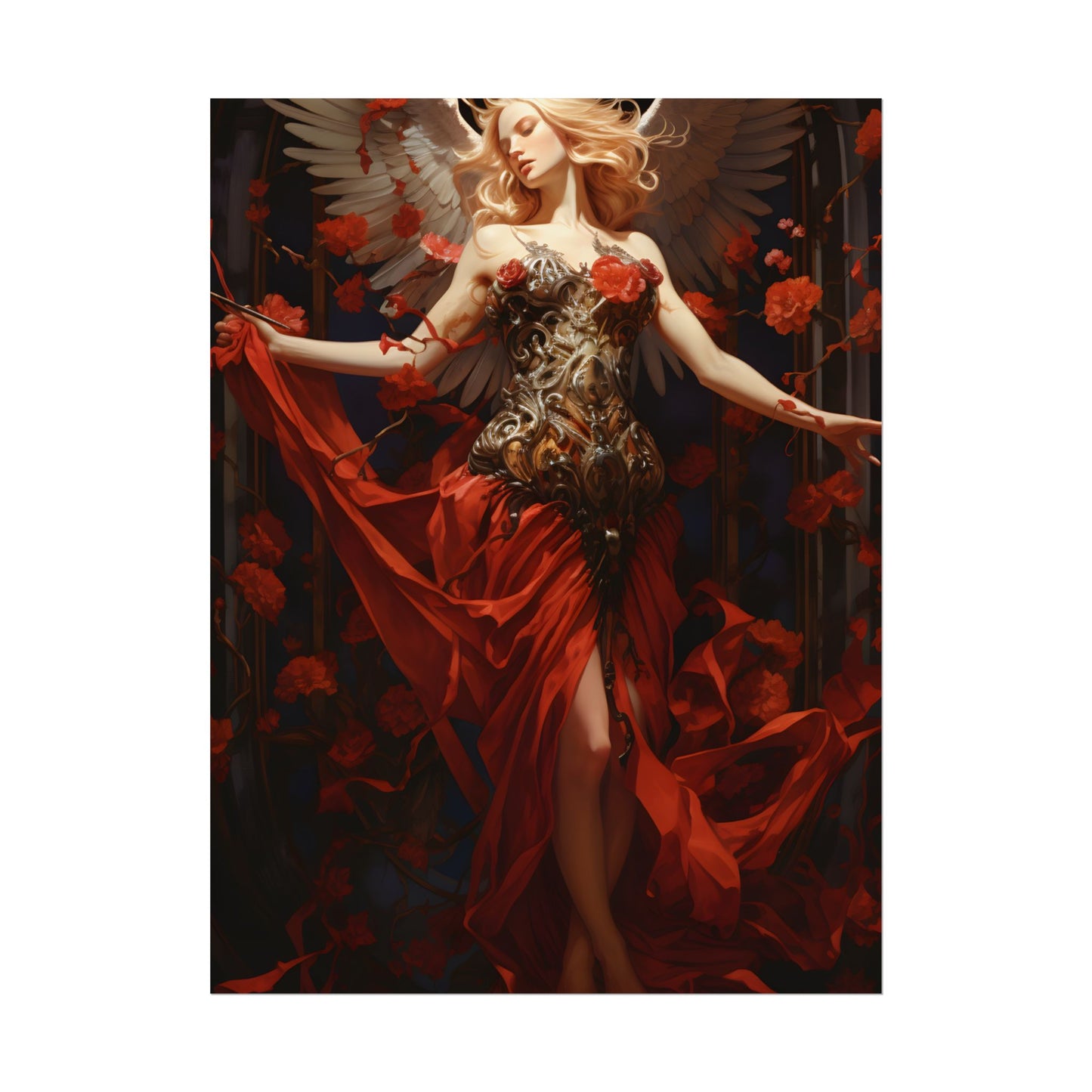 Enigmatic Guardian: A Figure of Mysterious Presence - Poster