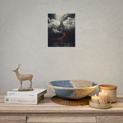 Handheld Message: Personal Artwork in a Small Oval Frame - Poster