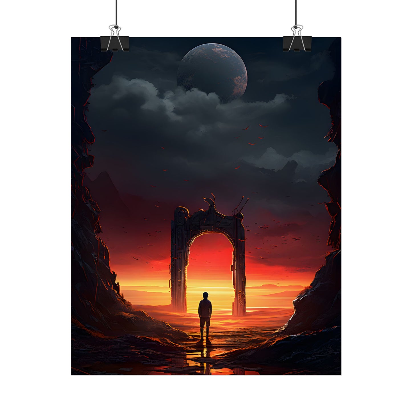 A Moment of Stillness: Phone in Quiet Indoor Setting - Poster