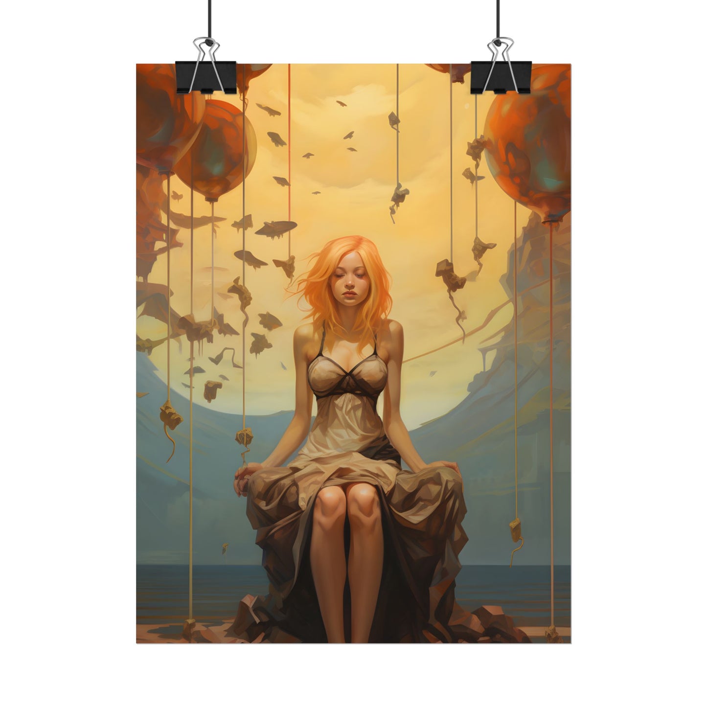 Leg Study in Natural Light: Dark Art Photography - Poster