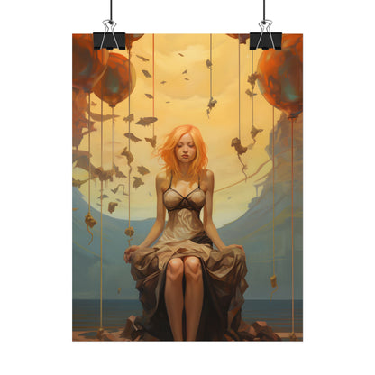 Leg Study in Natural Light: Dark Art Photography - Poster