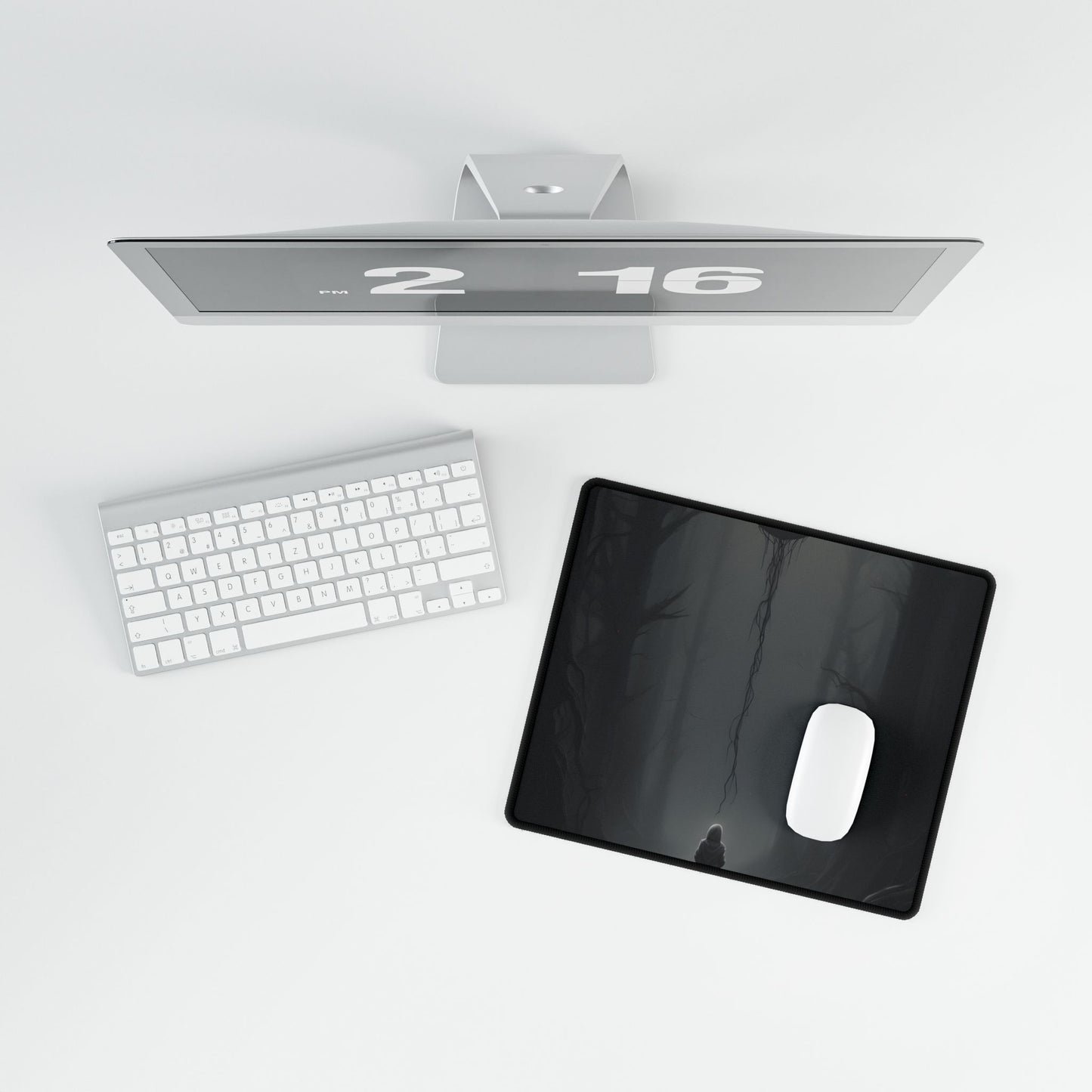 Youthful Moment: A Young Man in Nature's Outdoors - Desk Mat