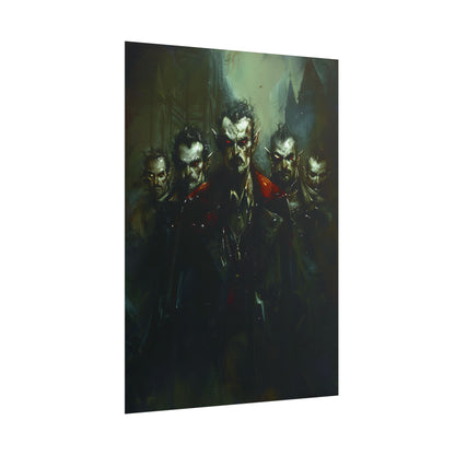 Gothic Vampires: Dark Fantasy Artwork - Poster