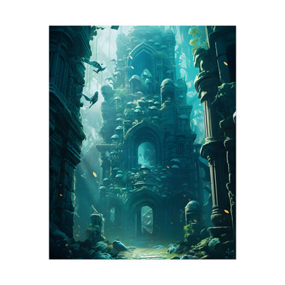 Lost Underwater Civilization: Ancient Artifacts in Mysterious Depths - Poster