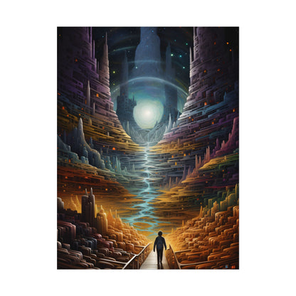 Space Explorer Journey: Astronaut in Cosmic Adventure - Poster