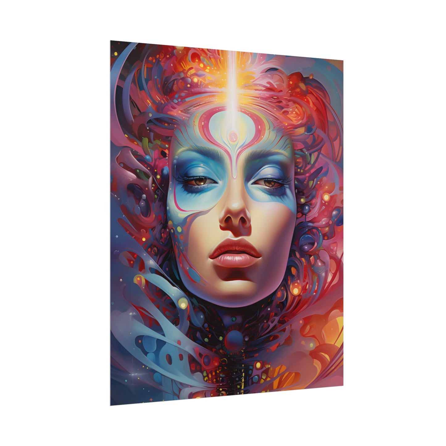Vibrant Celestial Art Gallery: Wide Angle Shot - Poster