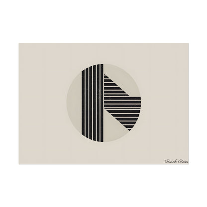 Modern Minimalist Poster: Bold Typography and Geometric Forms - Poster