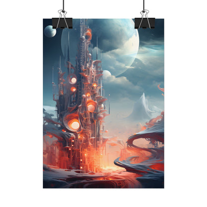 Cyber Dreams: Abstract Artwork - Poster