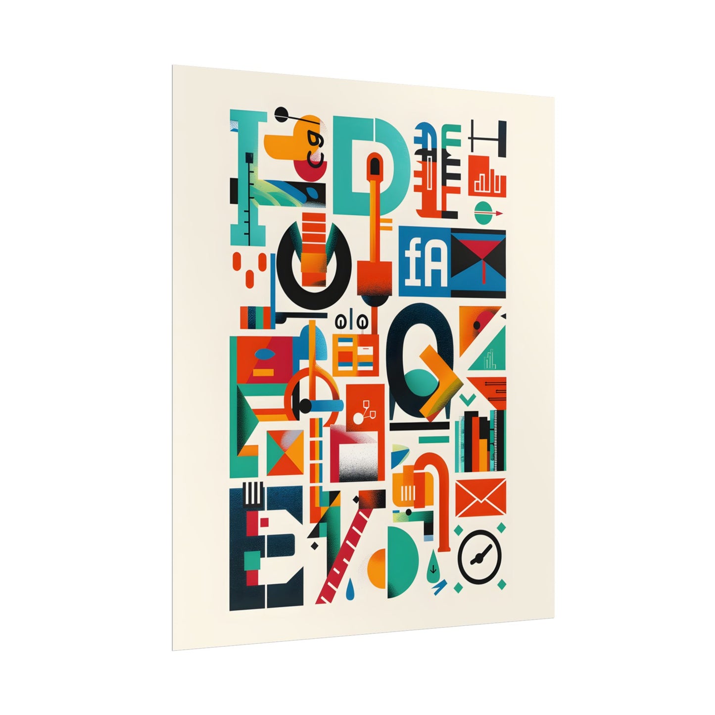 Colorful Infographic: Statistics Explained with Letter L - Poster