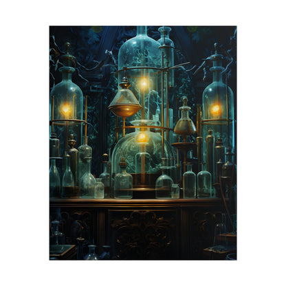 Laboratory Scene: Scientist in Chemical Research - Poster