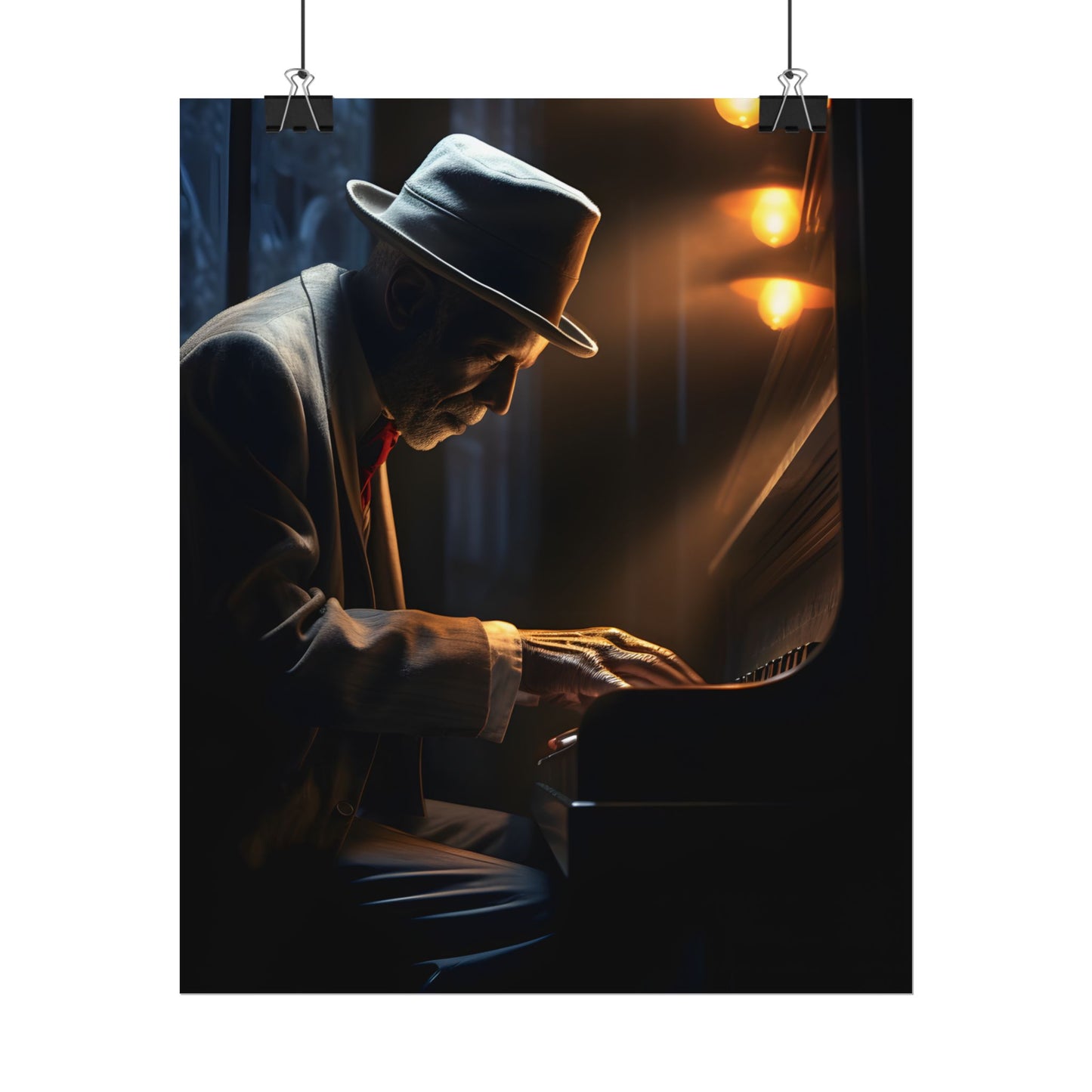 Intricate Piano Moment: Reflections of a Musician - Poster