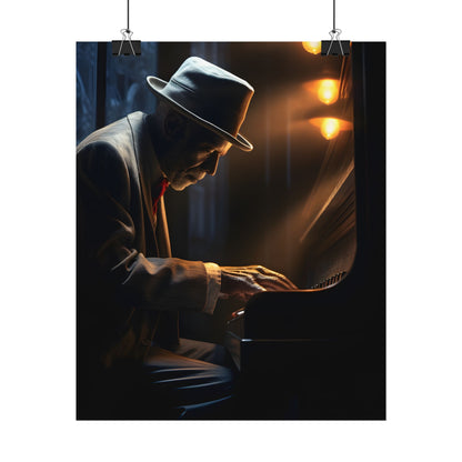 Intricate Piano Moment: Reflections of a Musician - Poster