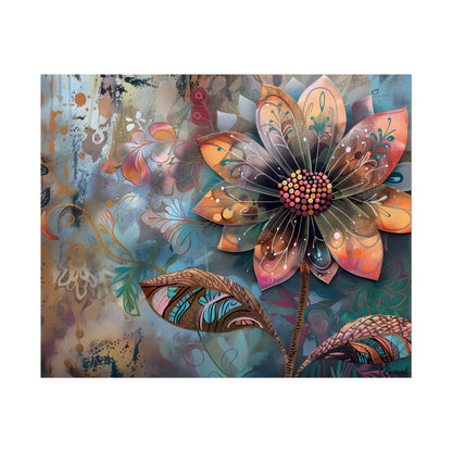 Blooming Flower: Growth Mindset in Whimsical Bloom - Poster