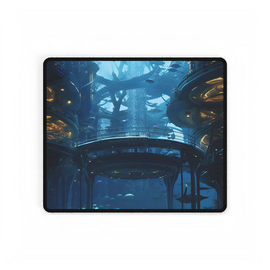 Advanced Underwater City: Visionary Metropol in the Future - Desk Mat